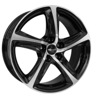 Brock B25 8x18 ET48 5x114,3 72,6 schwarz glanz vollpoliert