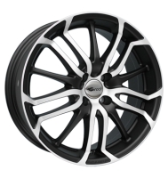 Brock B26 7,5x17 ET35 4x100 63,4 schwarz matt vollpoliert