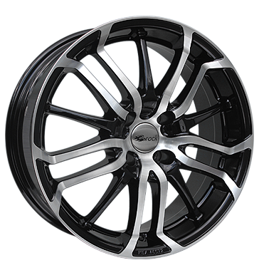 Brock B26 7,5x17 ET30 4x98 58,1 schwarz glanz vollpoliert