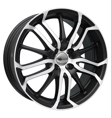 Brock B26 7,5x17 ET38 4x114,3 72,6 schwarz matt vollpoliert
