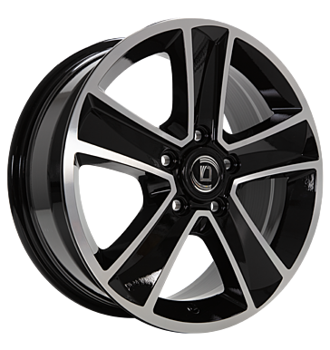 Diewe Wheels Mammut 5 7x16 ET61 5x118 71,1 Nero machined