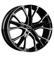 GMP Gunner 10,5x21 ET25 5x112 66,5 black diamond
