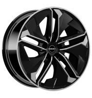 Borbet TX 9x21 ET45 5x120 72,5 black polished glossy