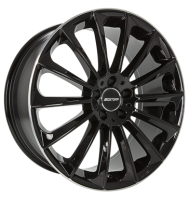 GMP Stellar 10x22 ET35 5x130 84,1 shiny black diamond lip