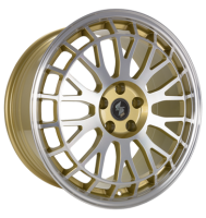 Eta Beta Unit 8,5x19 ET33 5x100 78,1 gold lip spokes polish