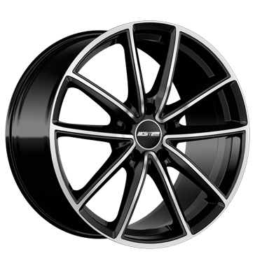 GMP Titan 9,5x20 ET65 5x130 71,6 black diamond