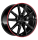 Borbet LX19 8x19 ET50 5x114,3 72,5 black glossy rim red