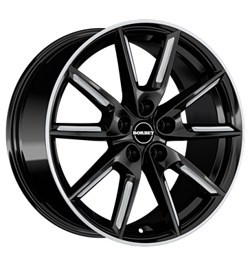 Borbet LX19 8x19 ET50 5x112 66,5 black matt silver spoke rim