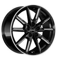 Borbet LX19 8x19 ET50 5x112 66,5 black matt silver spoke rim