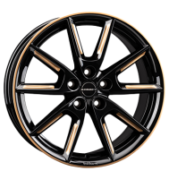 Borbet LX19 8x19 ET50 5x114,3 72,5 black glossy gold...