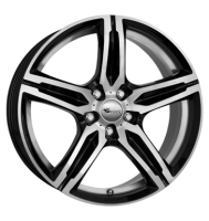 Brock B29 8x18 ET45 5x114,3 72,6 schwarz glanz vollpoliert