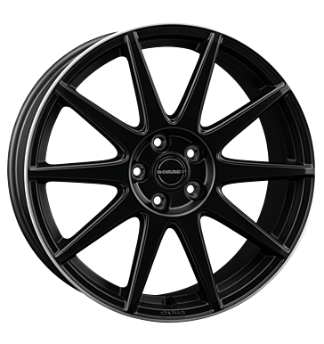 Borbet GTX 8x19 ET42 5x108 72,5 black matt rim silver
