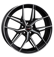 Borbet QX 8x19 ET53 5x114,3 72,5 black polished matt
