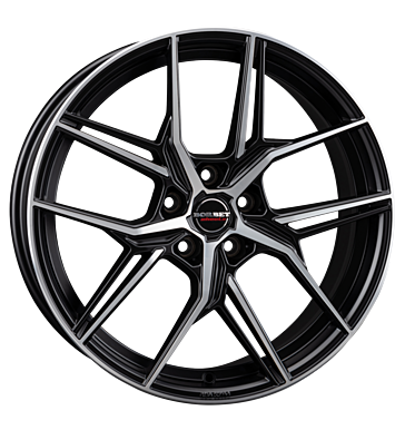 Borbet QX 8x19 ET50 5x108 72,5 black polished matt