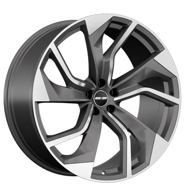 GMP Rebel 8,5x20 ET35 5x112 66,5 matt anthracite diamond