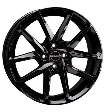 Borbet N 7x17 ET38 4x100 64 black glossy
