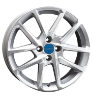 Borbet N 7x17 ET38 4x100 64 crystal silver
