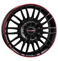 Borbet CW3 7,5x18 ET40 5x127 71,6 black glossy red ring