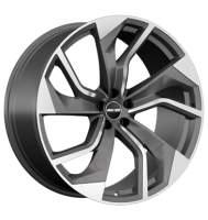 GMP Rebel 9x21 ET40 5x112 66,5 matt anthracite diamond
