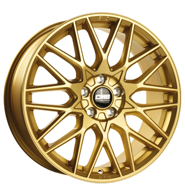 CMS C25 8x19 ET45 5x114,3 67,2 complete gold gloss