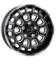 Borbet CW7 7,5x18 ET53 5x118 71,1 black rim window...