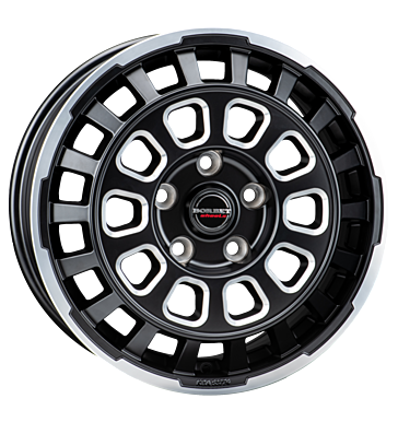 Borbet CW7 8x18 ET53 5x120 65,1 black rim window polished matt