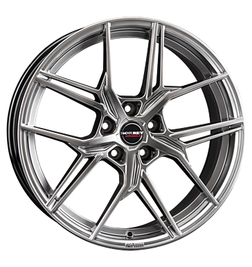 Borbet QX 8x19 ET49 5x112 66,5 hyper black silver
