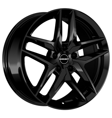 Borbet Z 8x19 ET46 5x112 66,6 black glossy