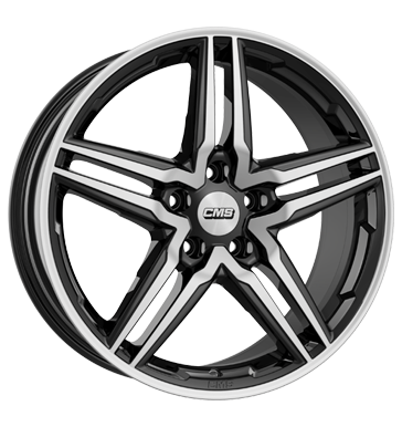 CMS C29 8x18 ET50 5x114,3 67,2 diamond black gloss