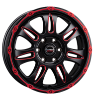 Borbet CW8 8x18 ET45 5x120 65,1 red rim window polished matt