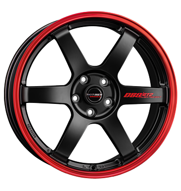 Borbet DB8GT2 8,5x19 ET45 5x114,3 72,5 black matt rim red