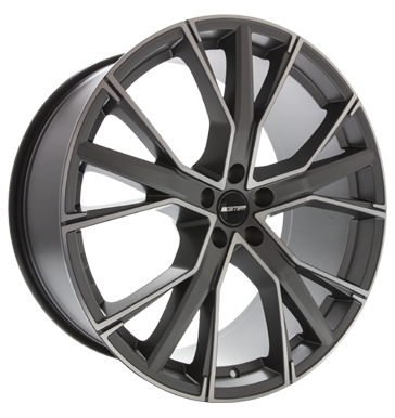 GMP Gunner 9x21 ET40 5x112 66,6 matt anthracite diamond