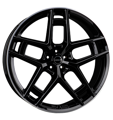 Borbet TF 10,5x24 ET34 5x120 72,5 black rim polished glossy