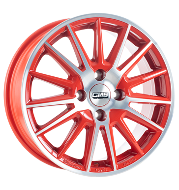 CMS C23 6x15 ET40 4x100 60,1 diamond red gloss