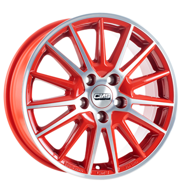 CMS C23 6,5x16 ET45 5x114,3 60,1 diamond red gloss