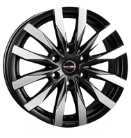 Borbet CW6 7,5x18 ET45 6x120 74,6 black polished matt