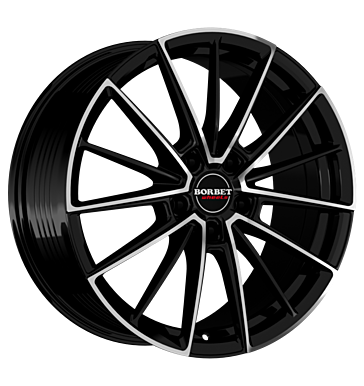 Borbet FB2 8,5x19 ET50 5x114,3 72,5 black polished matt