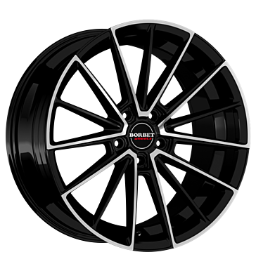 Borbet FB2 DC 9x20 ET38 5x112 72,5 black polished matt