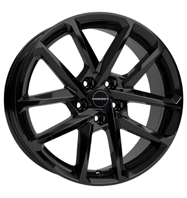 Borbet N 8x19 ET43 5x108 72,5 black glossy