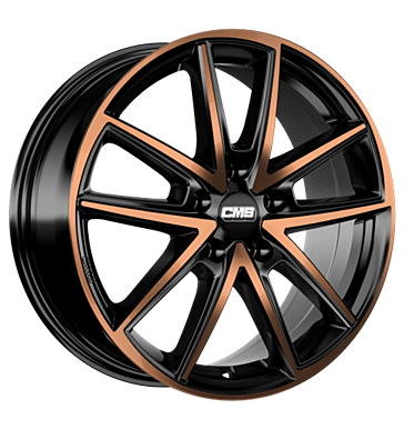 CMS C30 7x17 ET50 5x108 63,4 diamond black copper