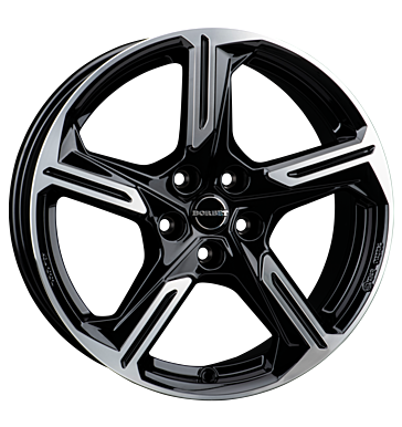 Borbet XE1 7,5x18 ET46 5x114,3 66,1 black polished glossy