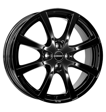Borbet LV4 5,5x15 ET45 4x100 64 black glossy