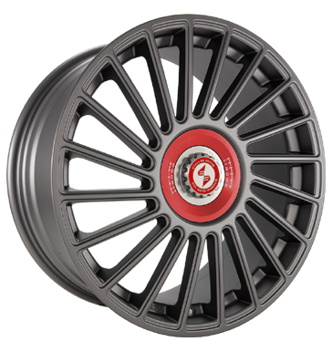 Eta Beta Venti-R ZV 9x21 ET25 5x112 78,1 Anthracite matt R.Rot/M.Silber