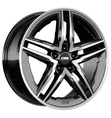 CMS C29-AERO 9,5x19 ET51 5x112 66,5 diamond black gloss
