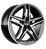 CMS C29-AERO 9,5x19 ET51 5x112 66,5 diamond black gloss