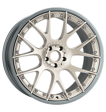 BBS CH-RII Unlimited K2 10,5x20 ET29 5x112 77 weißgold seidenmatt / titan seidenmatt