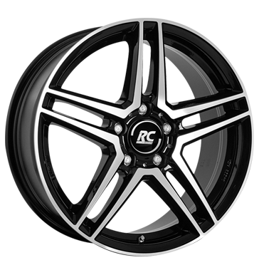 RCDesign RC D17 8x18 ET40 5x112 66,6 schwarz glanz vollpoliert