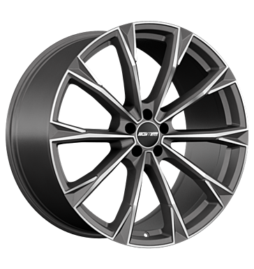 GMP Totale 9,5x22 ET40 5x114,3 64,1 matt anthracite diamond