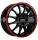 Ronal R54 MCR 7x16 ET35 4x98 58,1 jetblack-red rim