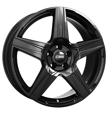 CMS C34 7,5x19 ET50 5x108 63,4 complete black gloss